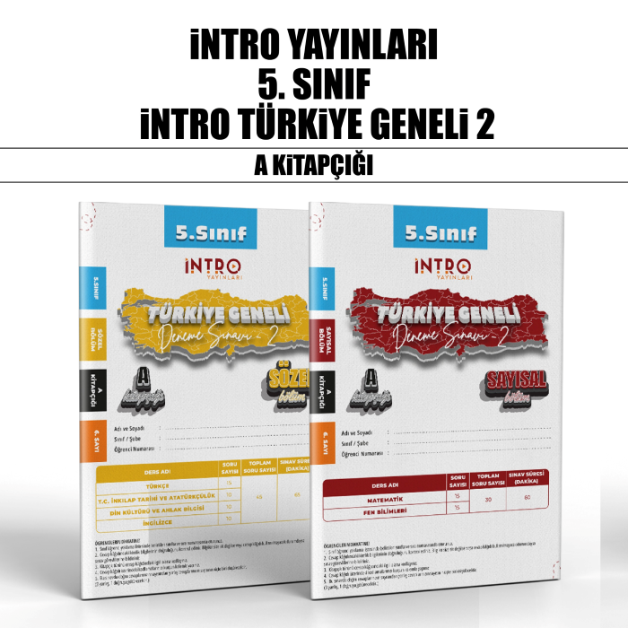 İNTRO 05.SINIF TÜRKİYE GENELİ SAY/SÖZ 2-A -25-26
